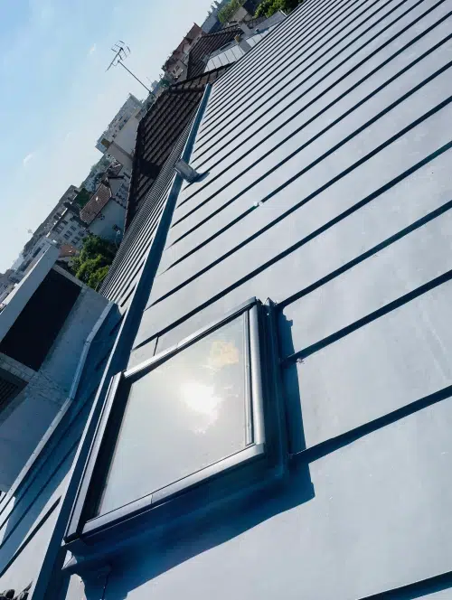 Toit moderne avec fenêtre de toit
